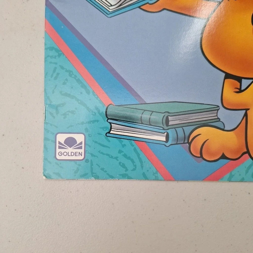 Vintage 1991 Garfield 6 Book Covers w/ Activities and Trivia Golden Books